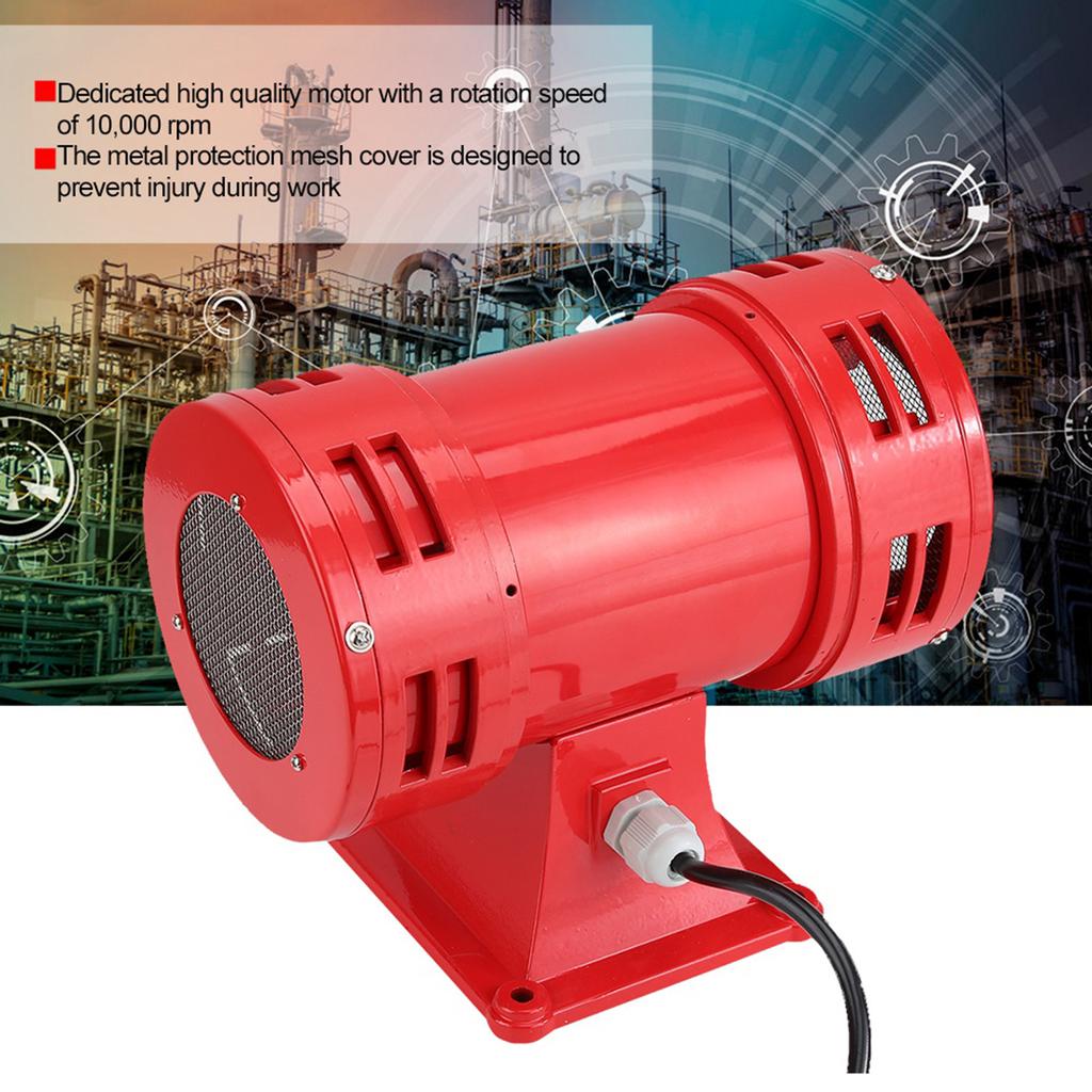150DB Industry Security Electric Motor Driven Siren Continuous Alarm Horn Buzzer (110V)