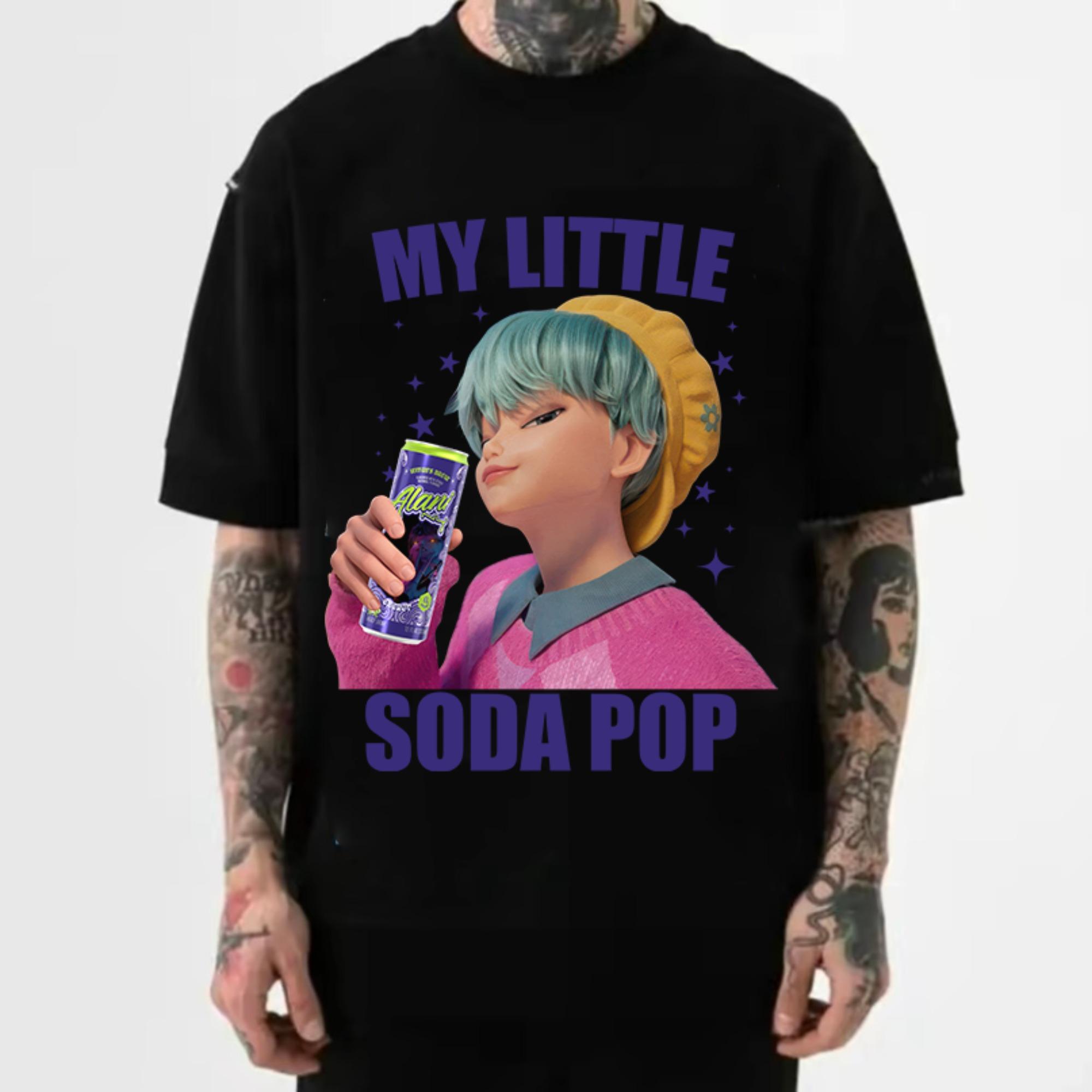 

My Little Soda Pop T-Shirt for Men Cotton Retro Hip Hop Street Tshirt Unisex Short Sleeve Streetwear Y2k Tops Unseix Clothing 4XL