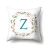 Polyester Pillowcase Simple Home Furnishing 26 English Letter Printed Pillowcase Car Cushion Waist Cushion Cover