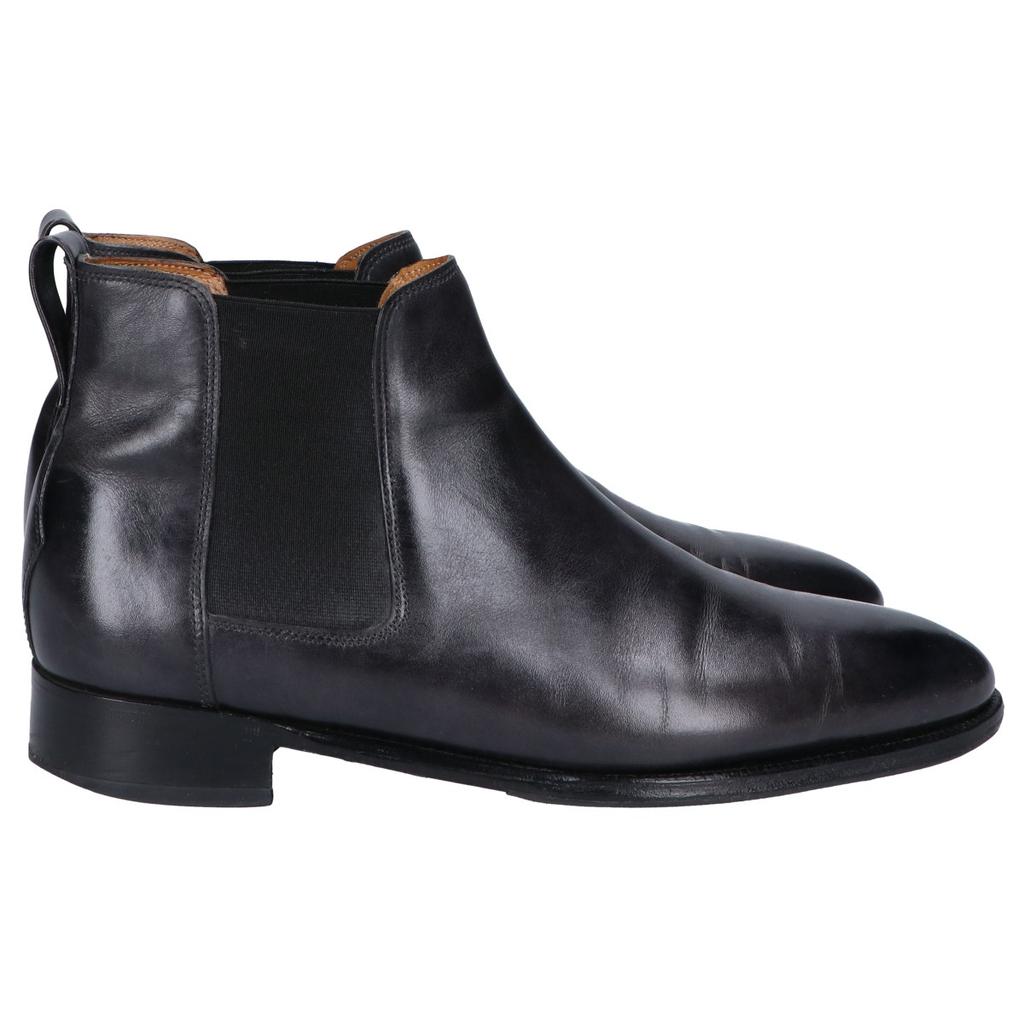 JOHN LOBB TUDOR 7000B Last Leather Side Gore Boots Shoes 6E blackUsed