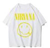 Maglietta Classica Nirvana Band Retro Cotone Unisex Donna Manica Corta Estate Stile Punk Colore Vestibilità Larga Casual Traspirante Maglietta