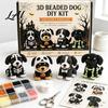 Forniture Artistiche Educative per Principianti Set Artistico Fai-da-te Cane di Halloween 3D Kit Cucciolo con Perline Kit per Creare Braccialetti Carini Animale Adulti Decorazione Scrivania Casa