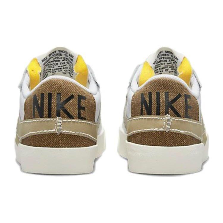 Nike Zapatillas Blazer Low '77 Jumbo Blanco Caqui Vela Negro Avellana Rush Naranja Seguridad para Hombre DZ2772-121