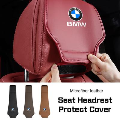Leather Car Seat Headrest Protective Cover Accessories For BMW X1X3 X5 X4 X6 X7 1 3 5 6 7 Series E46 E60 E90 F48 F01 G30 G20 G11 Gjsh77 Sdwp2