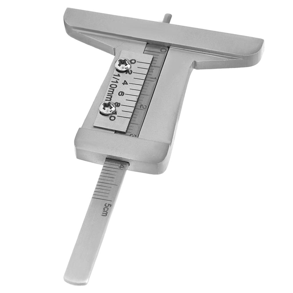 Stainless Steel Tyre Tire Depth Gauge Meter Caliper for Car Truck Motorcycle 0‑10mm