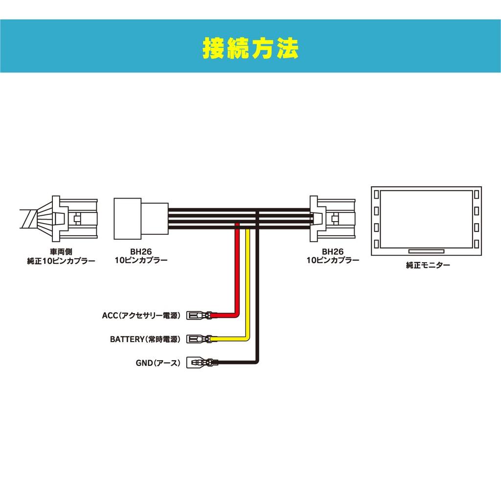 Beat Sonic power outlet cable (for BH26 Toyota/Daihatsu genuine navigation)