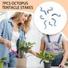 Garden Stakes Octopus Tentacle Stakes Decorative 7 Piece Support Climbing Sticks Glow In the Dark for Lawn Yard Potted Outdoor