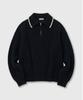 LMOOD Peekaboo Zip-Up Collared Knit ( 2 Colors )