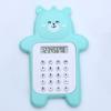 Easy To Carry Battery Powered Mini Calculator Bear Shape With Silicone Pressing Buttons For School Students Counter Cartoon