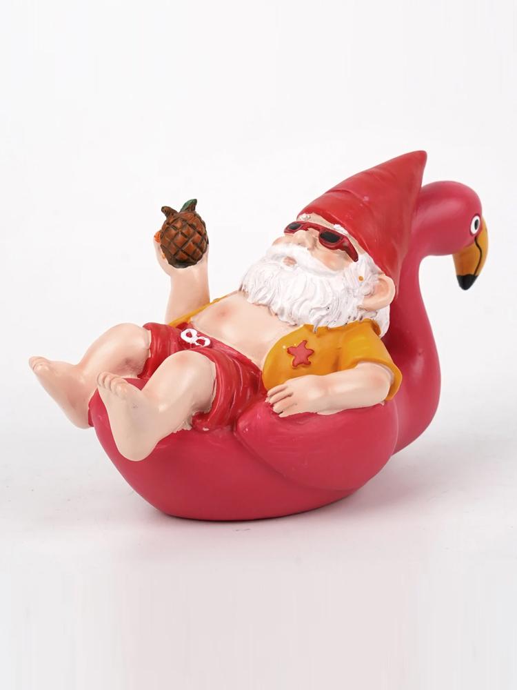 

Funny Pineapple Dwarf Beach Party Gnomes Dwarf Statue Miniature Courtyard Landscape Flowerpot Figurine Ornaments