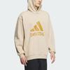 Adidas Letter Print Basketball Hoodie Men Hoodies Light-Brown IX4913