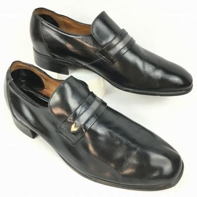 CHURCH'S Rare CARDINALS Mocassini Penny Vintage Scarpe da Lavoro Nere Taglia 8.5 / 27.0cm da Uomo(USATO)
