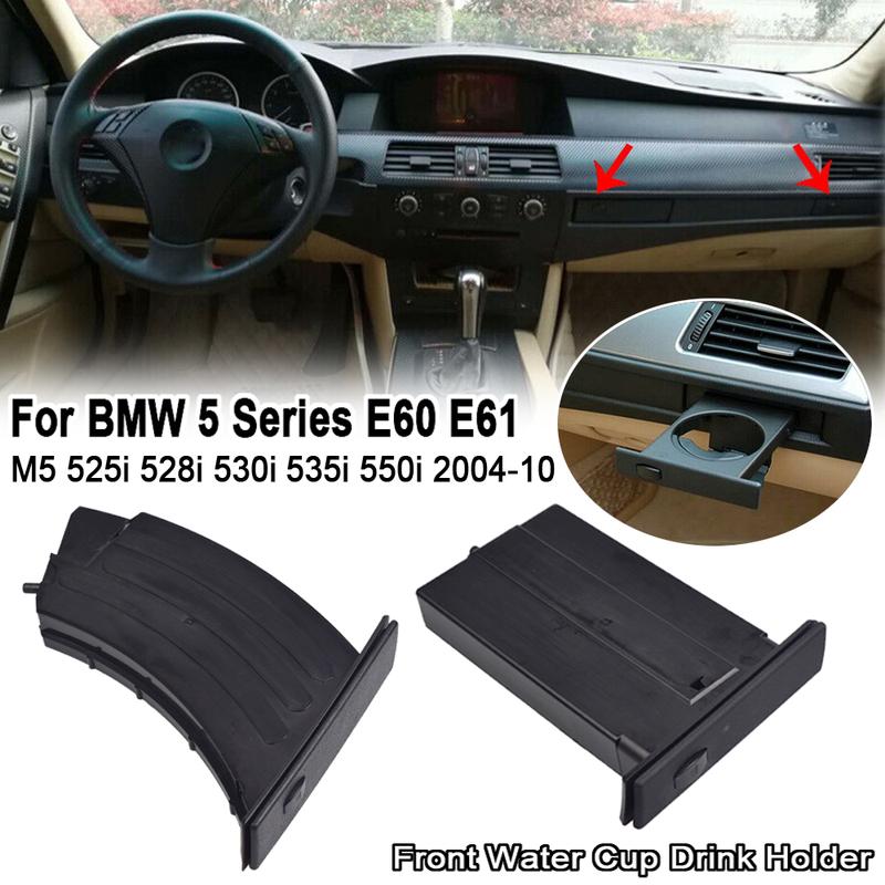 51459125622 51459125626 Car Front Left Cup Holder Drink Rack Auto Accessories For BMW E60 E61 M5 525 528 530 535 2004 2005-2010