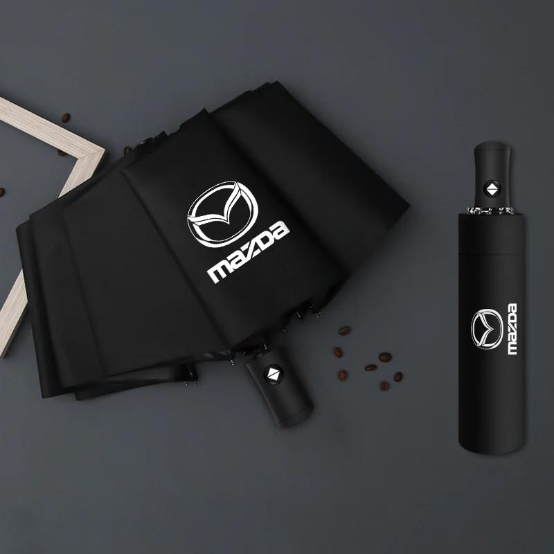 

Автоматический складной ветрозащитный солнцезащитный зонт с логотипом автомобиля для Mazda 2 3 5 6 M5 Ms CX-4 CX-5 CX6 M3 M6 MX3 MX5 Автоаксессуары