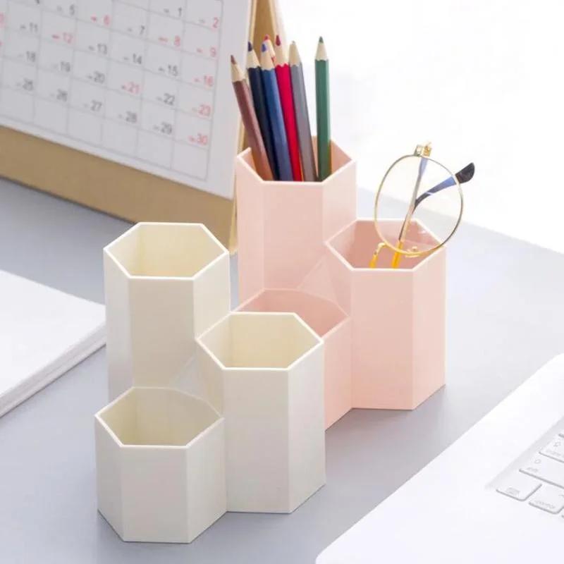 Multifunctional Desktop Pen Holder Storage Box Stationery Set School Desk Office Storage Box Accessories Student Gift