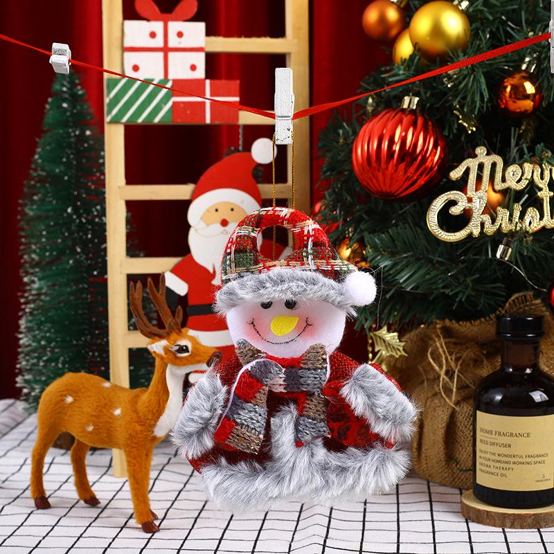 Santa Claus Fabric Doll Ornaments - Christmas Tree Decorations & Small Gift Pendants