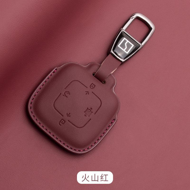 Car Key Case Key Fob Cover Nappa Leather For Zeekr X 001 007 009 7X Mix Car Smart Remote Keychain Protector Shell Accessories