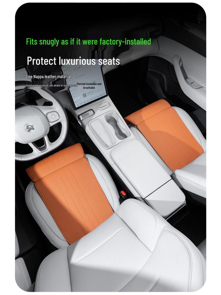 AITO M5-M9 Car Seat Cushion with Leg Rest, Breathable Footrest, and Lumbar Support