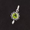 Heart August Birth Natural Peridot Daughter Gift New Pendant 925 Sterling Silver PP-4-3