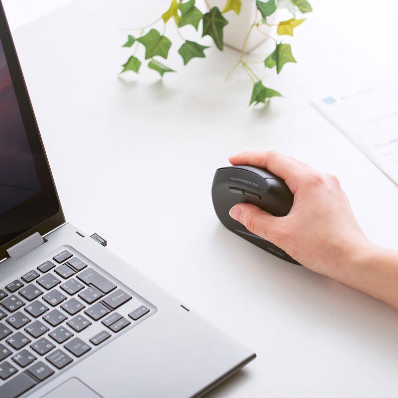Sanwa Ergonomic Vertical Wireless Mouse