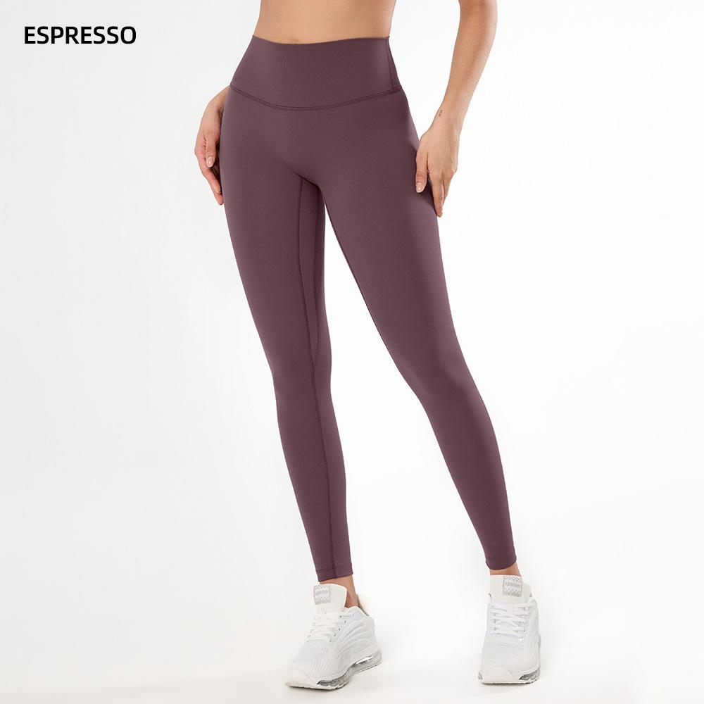 Naked Elastic Tight Yoga Pants Women's Peach Hip Lift and Thin Sports Nine-point Pants Running Fitness Pants YG-1011