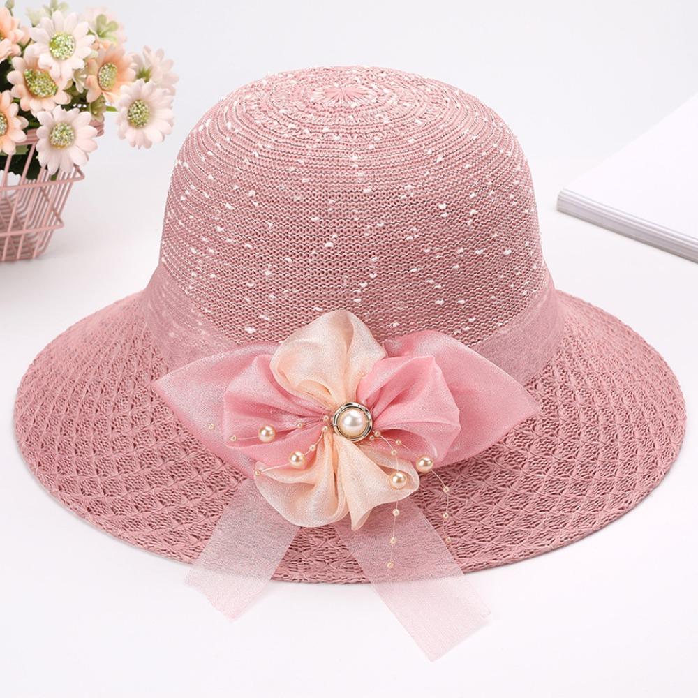 Foldable Women Bucket Hat Wide Brim Sun Visor Cap Fashion Panama Hat