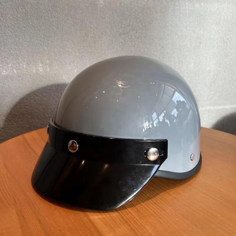 Certified Lightweight Universal Half Helmet for Electric Vehicles – Stylish, Retro, All-Season Safety Helmet