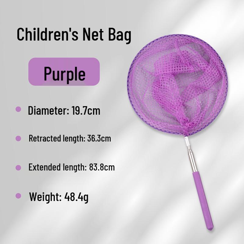 Telescopic Kids' Fishing & Bug Catching Net for Insects, Butterflies, and Dragonflies - Outdoor Fish and Scoop Net