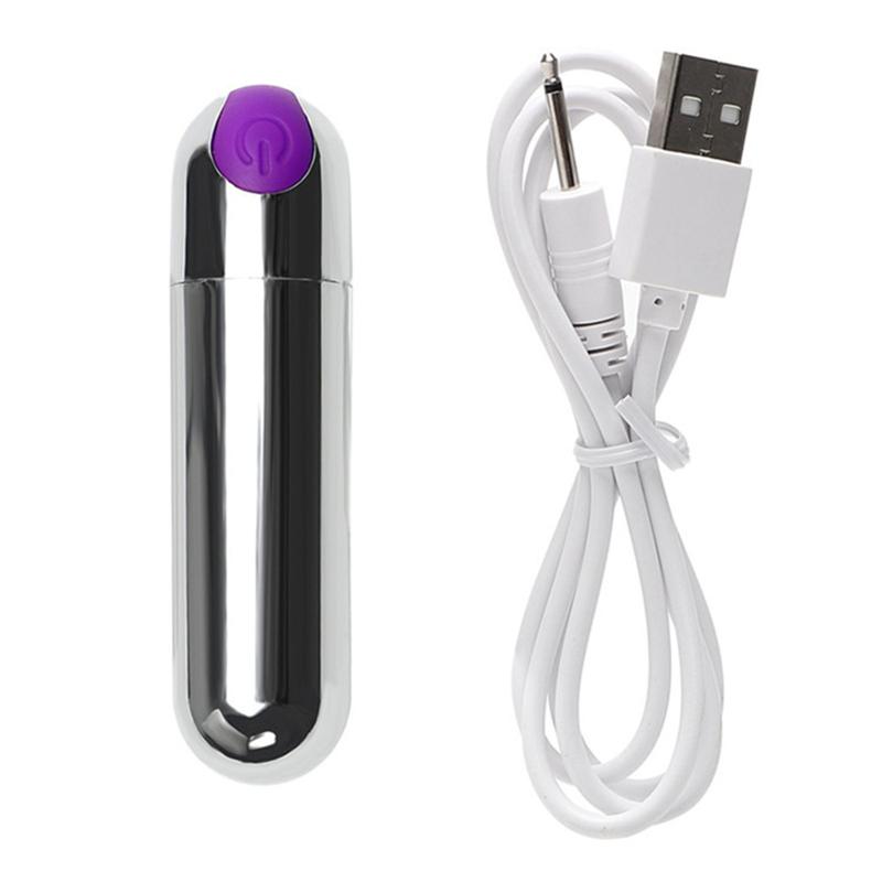 Women Mini Bullet Vibrator 10 Vibration Modes Waterproof Low Noise Adult Sex Toys G-spot Egg