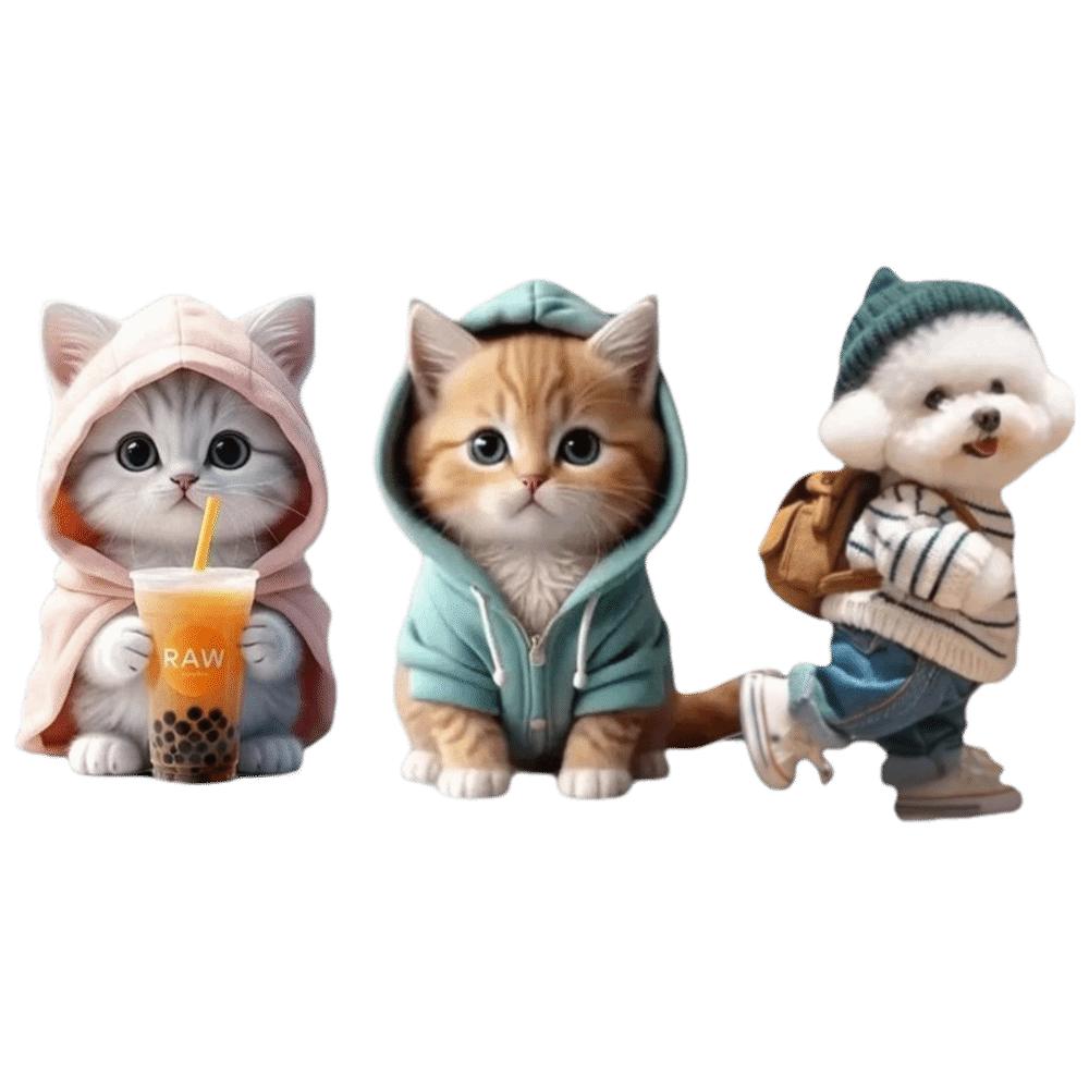 

3 шт. Ароматические таблетки для автомобиля с мультяшным дизайном, в форме животных, украшение-клипса на воздуховод, автомобильный аромат, вентиляция автомобиля 3pcs