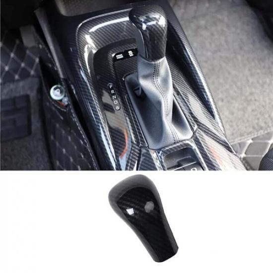 ABS Carbon Fiber Shift Knob Cover Middle Console Gear 19- For Toyota Corolla
