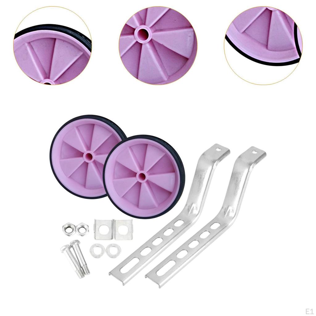 Auxiliary Wheels for Children Bicycles, Compatible with 12-20 Inch Models