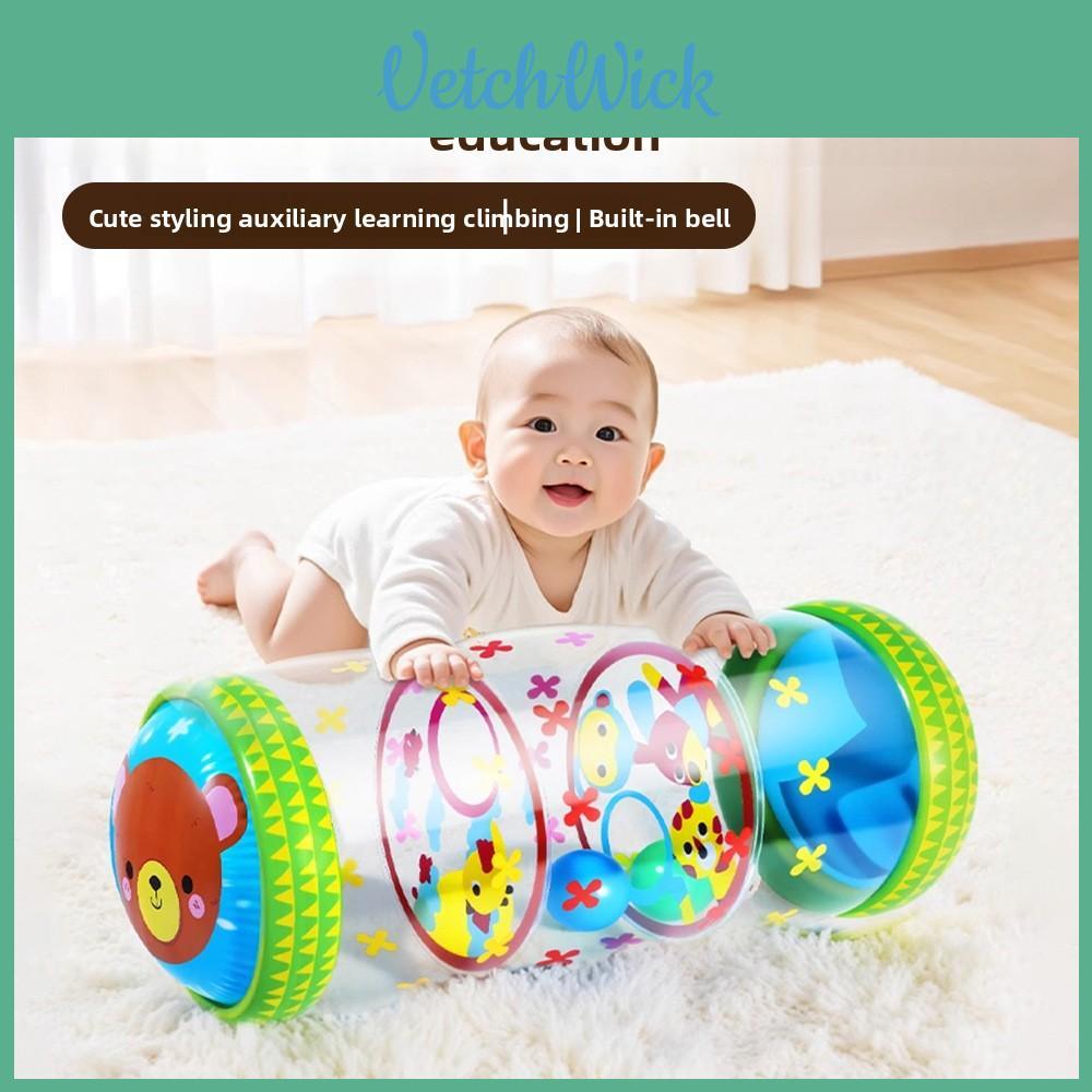 Infant Baby Crawling Rattle Drum With Sound For Early Development And Sensory Play