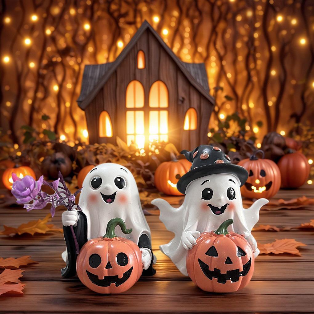 Kreativní stolní ozdoba na párty Dekorace Potřeby Rozkošná soška ducha na Halloween Ozdoby Dýně na Halloween Dekorace Duch-Festival