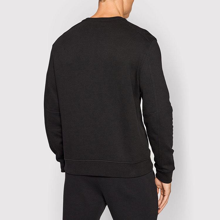 Armani Exchange FW21 Logo Print Cotton Sweatshirt Men Sweatshirt Black 8NZMPA-ZJ1ZZ-1200