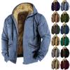 Men's Solid Color Jacket Men's Spring And Autumn Casual Trend Zipper Hooded Jacket