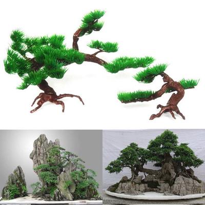 Simulation Pine for Aquarium Rockery Bonsai Landscaping Decoration Accessories
