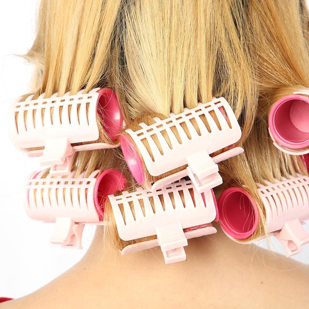 Plastic Heat Resisting Hair Curler Roller Large Grip Manual Hair Styling Tools