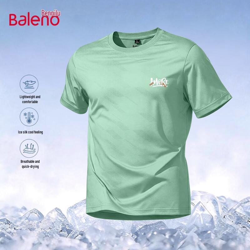 

Baleno Men s Ice Silk Jacquard Quick-Dry T-Shirt XL