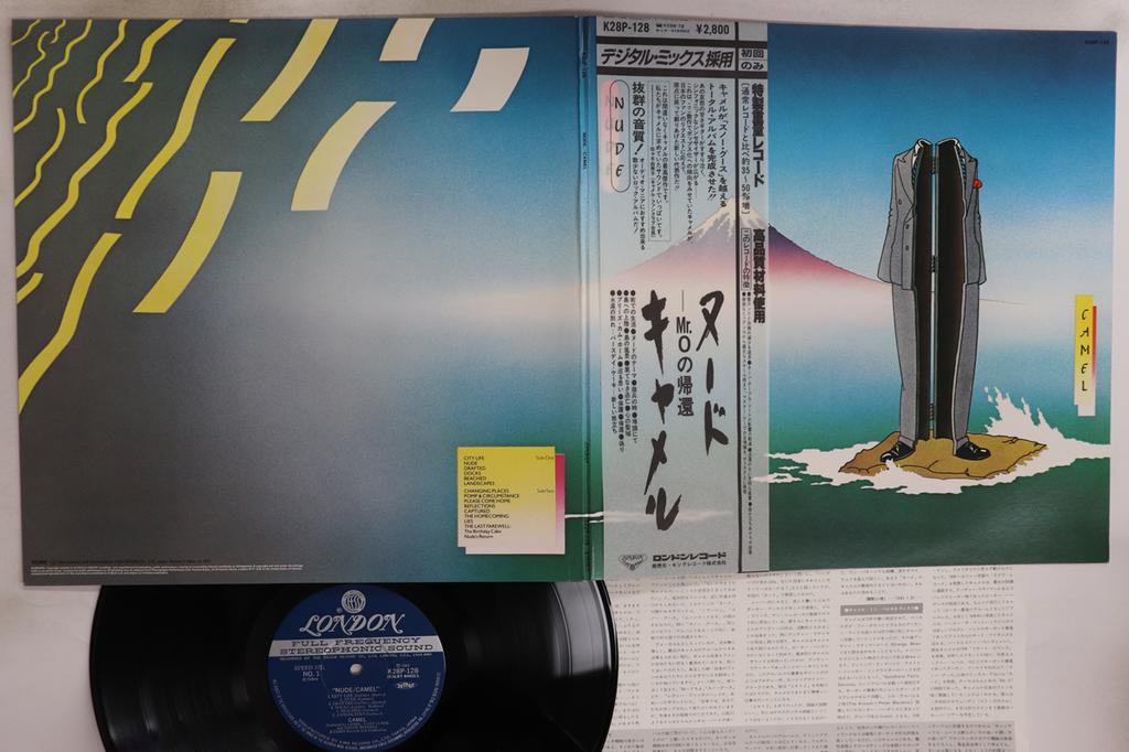 LP Record CAMEL - Nude K28P128 LONDON 1981 Japan Obi Rock Used