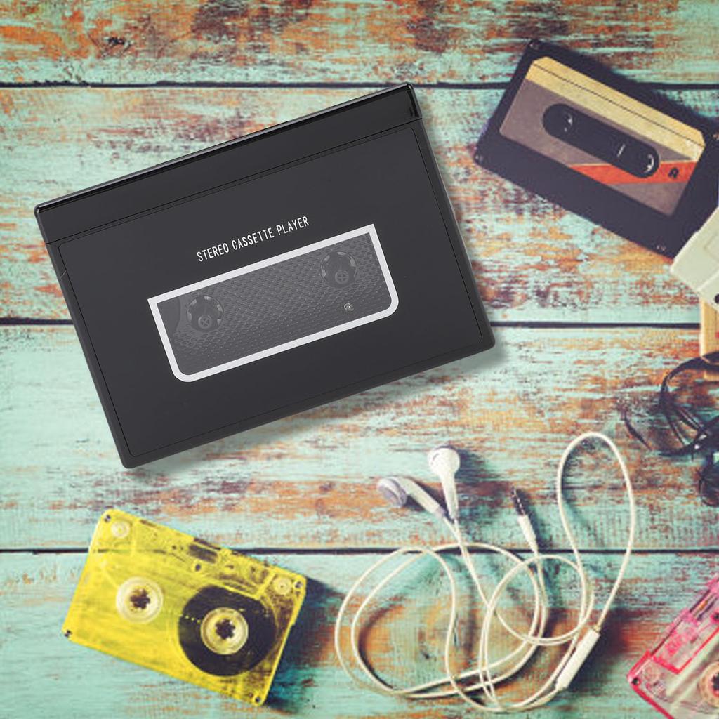 Portable Walkman Cassette Player with Automatic MP3 Stereo FM Ideal for Travel Reverse, Converter, Sound, 5.0, Radio, 3.5mm Jack, (B)