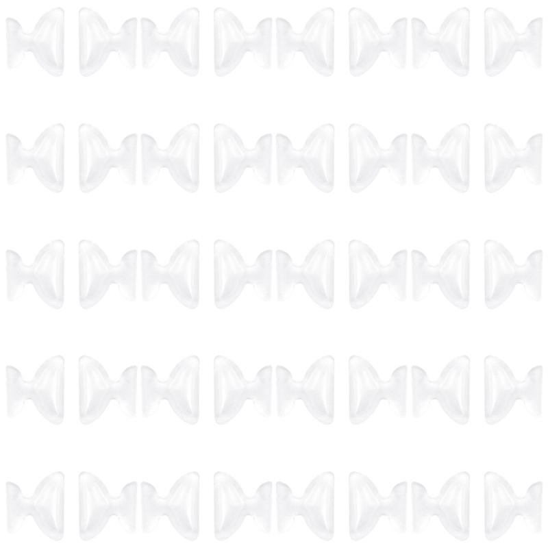 20pairs Adhesive Silicone Nose Pads with Air Cushion for Eyeglasses Nonslip Feature Universal Compatibility Comfort
