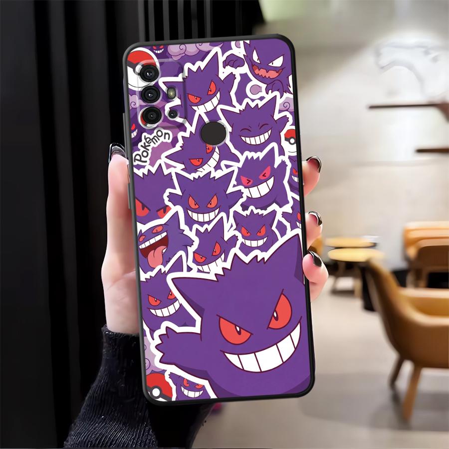 Case for Motorola Moto G52 G22 Edge40 G32 G60s G51 G73 G50 G53 G30 G71 Edge 20 Pro 30 Lite Phone Cover Hot Pokemon Gengar