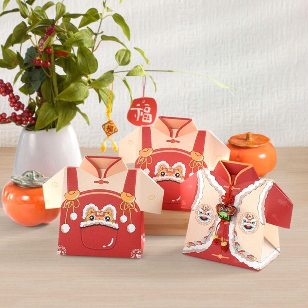 

5PCS/Set The Tang Costume Cookie Candy Box Складана коробка для цукерок Подарункова пакувальна коробка Новий рік 02-5PCS/Set