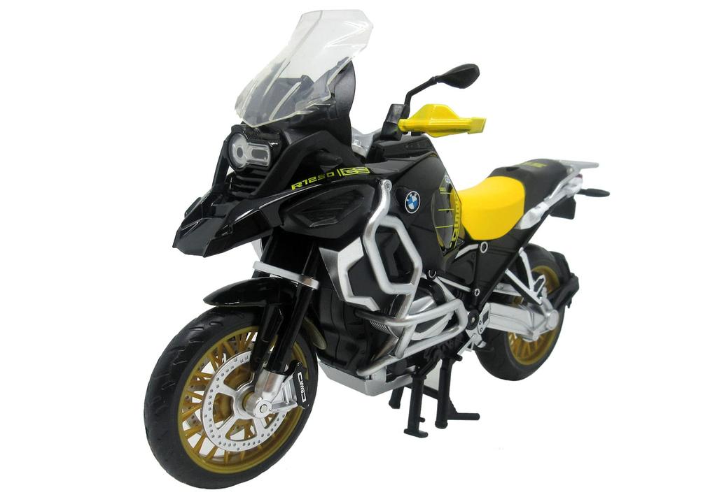 Doyusha Diecast Motorcycle 1/12 Scale BMW R1250 GS Yellow Finished Product