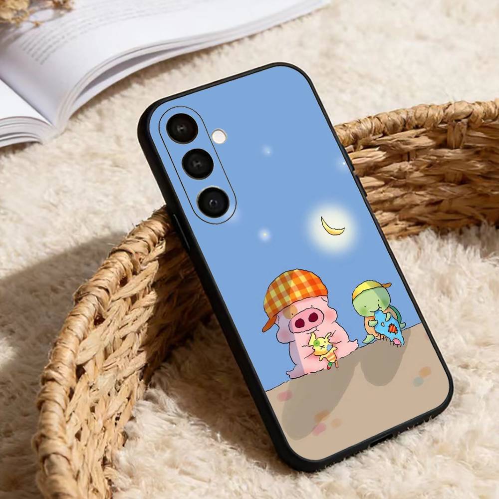 Cartoon Pig Mcdull Phone Case For Samsung Galaxy A91,80,73,72 ,71,53,52,32 ,31,22,21s,20,Soft Black Case