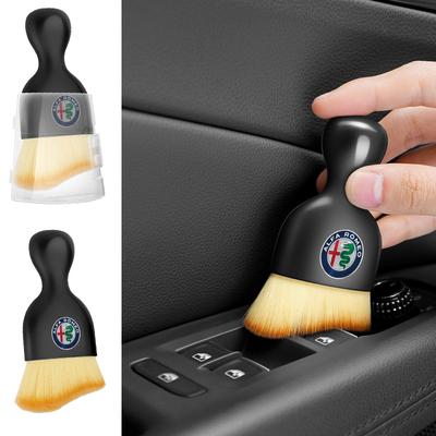 Brosse Douce de Nettoyage pour Bouches d'Aération de Voiture Outil de Nettoyage Intérieur de Voiture Pour Giulia Stelvio MiTo Giulietta Tonale ALFA 4C Accessoires