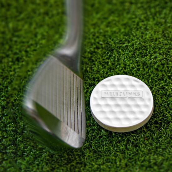 6ks plochých golfových míčků Pomůcka pro nasazování tréninkových míčků Konstrukce voštinové konstrukce Lehké přenosné golfové cvičné míče Příslušenství