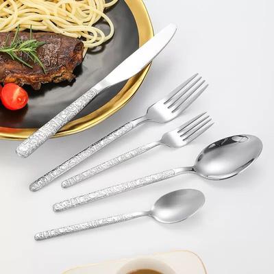7-teiliges Besteckset aus Edelstahl, Messer, Gabel, Löffel, Geschirr, Besteckset, Festival-Küchengeschirr, Geschenk-Geschirrset