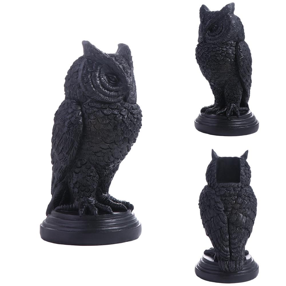 Gothic Crow Candle Holder Resin Owl Candle Stick  Halloween Atmosphere